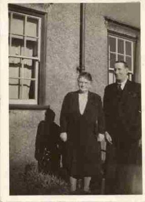 Catherine and Henry Brocklebank
My Grandparents in the back garden of 6 Nelson Square. in the 1930's

