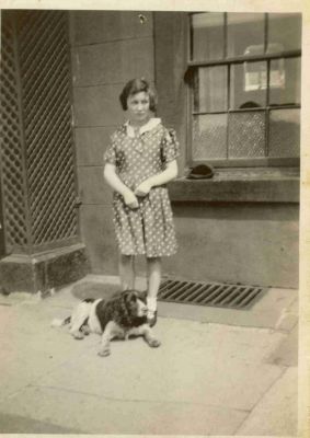 Rose Brocklebank
We don't know were this is or who the dog is, must be 1930's 

